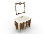 Southeast Asian wooden dresser 3d model